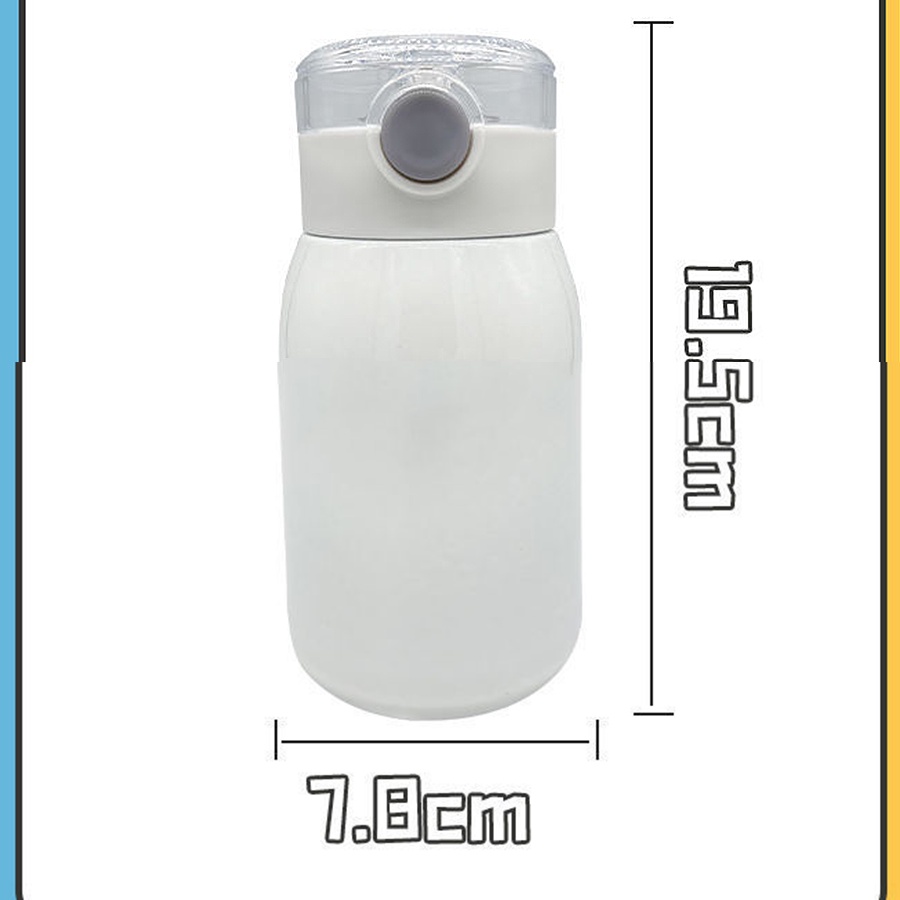 Bình Nước Kèm Ống Hút, Sticker 3D Dễ Thương Phong Cách Hàn Quốc Cho Bé. Người Lớn COC003