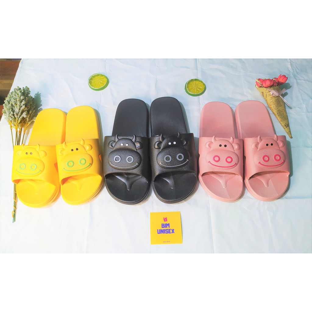 Dép Nam và Nữ Đúc Nguyên khối BUFFALO. Dép quai ngang trong nhà, văn phòng, đi biển, đi dạo