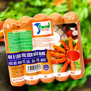 5 loại xúc xích hảo hạng có trong 1 gói: Cam kết sạch, ngon, không chất bảo quản