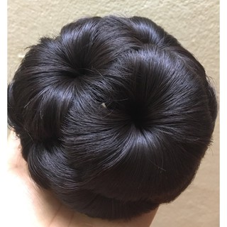 Búi Tóc Giả Hoa Tròn Cao Cấp