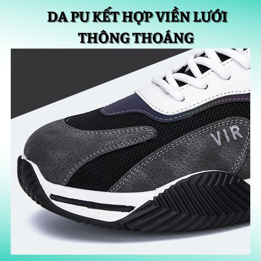 Giày Nam Thể Thao Thời Trang Jordan Tôn Dáng Da PU Đế Cao PVC Đàn Hồi Êm chân Đi Học Đi Chơi ZHIPO-24