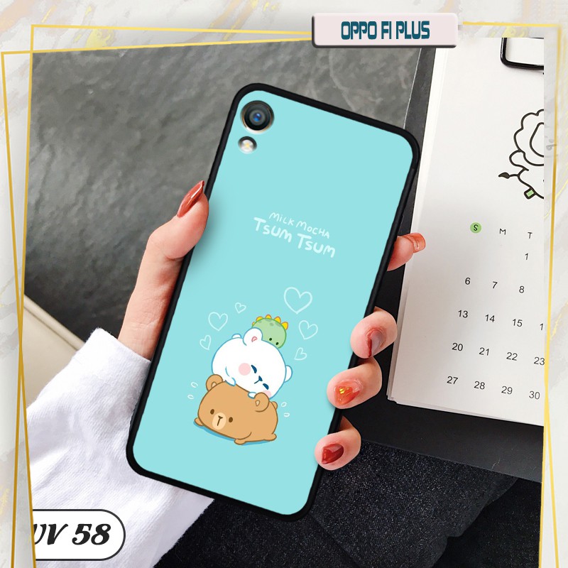 Ốp điện thoại OPPO F1 Plus lưng nhám viền cao su dẻo in hình