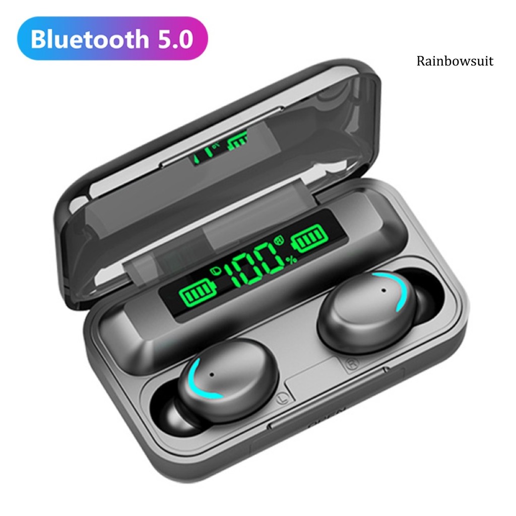Tai Nghe Bluetooth 5.0 Không Dây Rb-F9-5C Tws Có Thể Sạc Lại