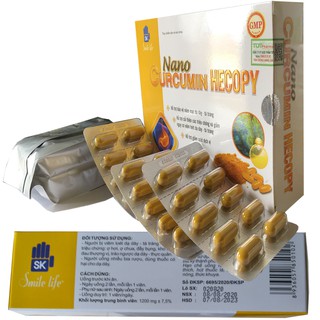 [Mua 2 giảm 15%] Nano Curcumin HECOPY (Hộp 6 vỉ mỗi vỉ 10 viên)