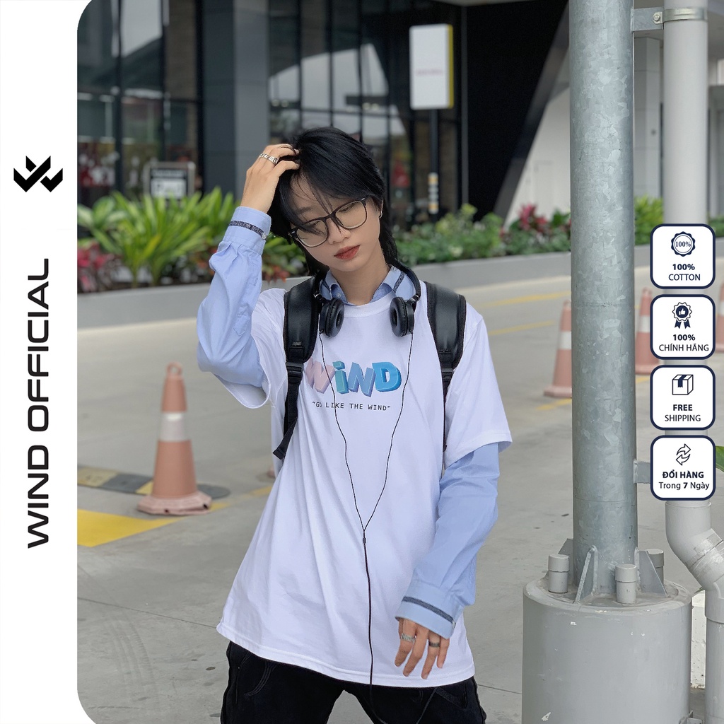 Áo thun tay lỡ unisex form rộng WIIS phông oversize cotton 65% COLOR nam nữ ulzzang