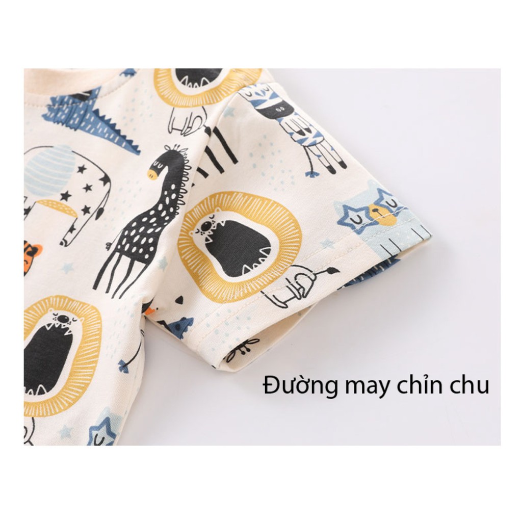 Đồ bộ bé trai chất cotton siêu mát 0 - 4 tuổi | Bộ đồ cotton cho bé 7-15kg giá tốt
