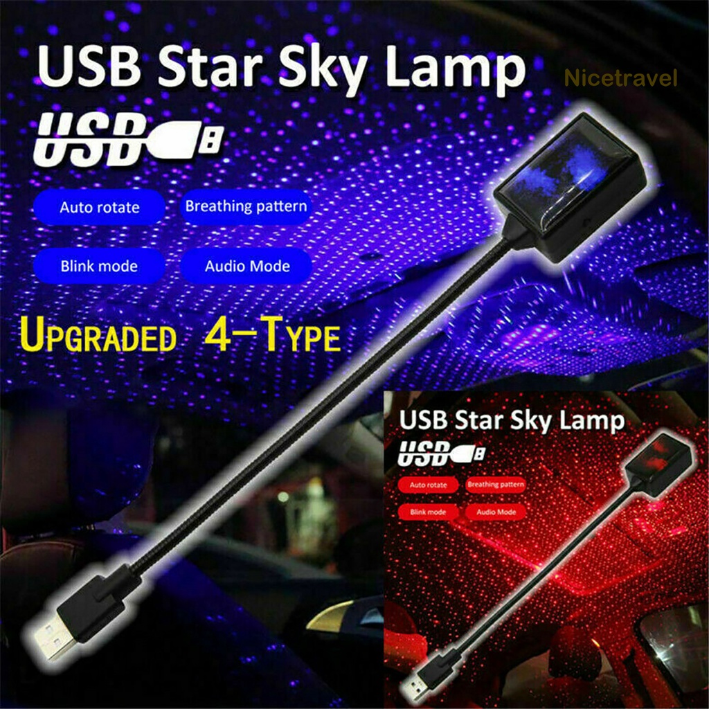 Đèn Led Chiếu Hình Bầu Trời Đầy Sao Xoay Tự Động Usb Trang Trí Nội Thất Xe Hơi | BigBuy360 - bigbuy360.vn