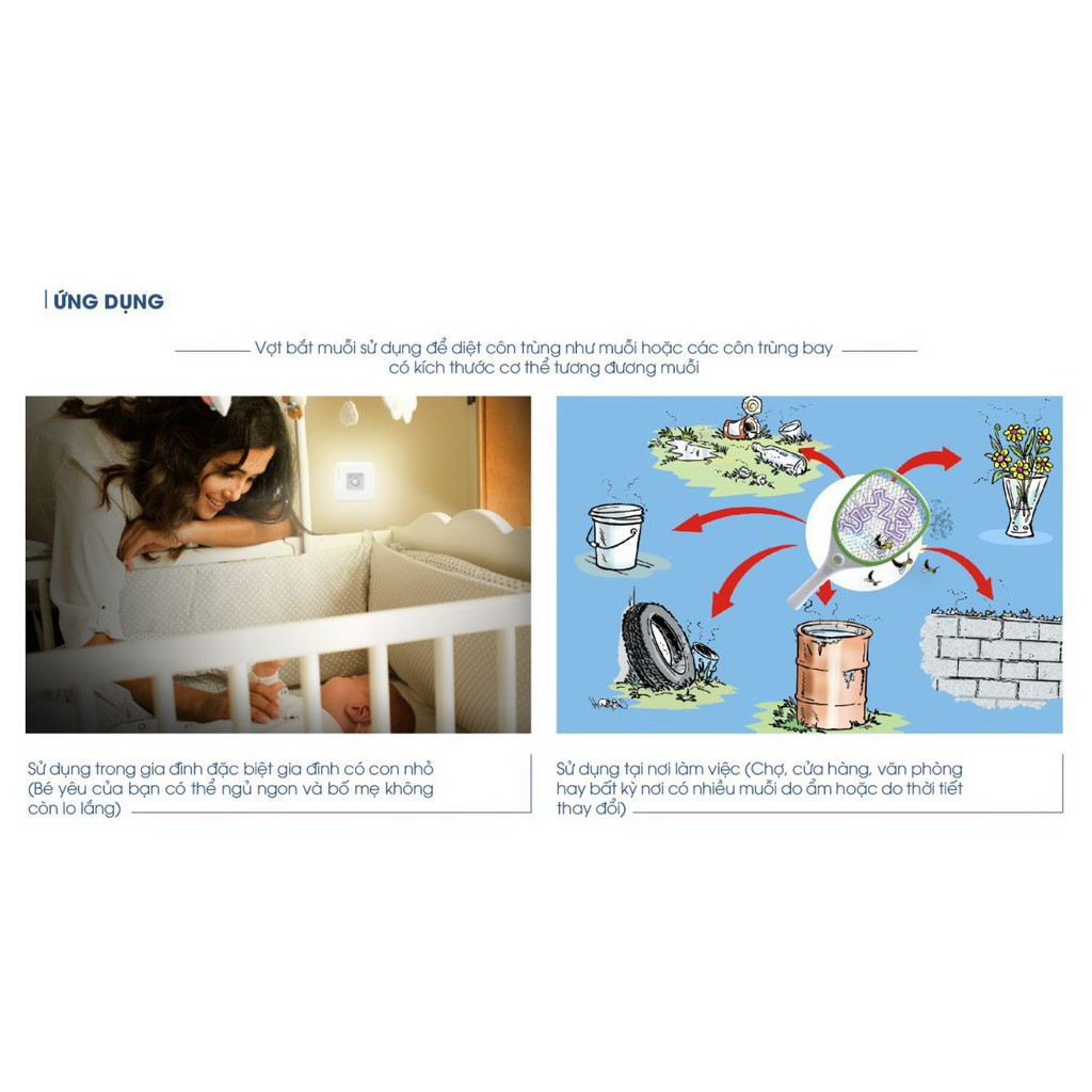 Vợt Bắt Muỗi Rạng Đông Cao Cấp,Siêu Bền, Sạc 1 Lần Dùng Được 1 Tuần Chính Hãng