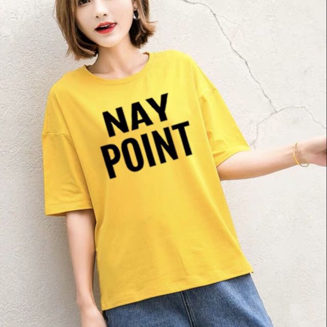 Áo phông tay lỡ in TYC