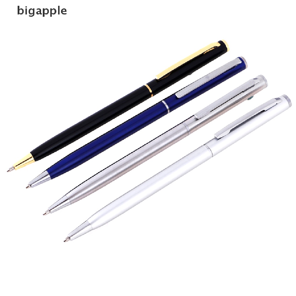 bigapple Luxury Metal Ballpoint Pen 1mm Black Ink Gel Pen Office Writing Stationery Gift RDG