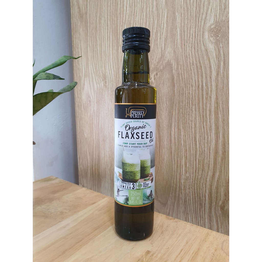 Pressed Purity Dầu Hạt Lanh Hữu Cơ (Ép Lạnh) - Flaxseed Oil