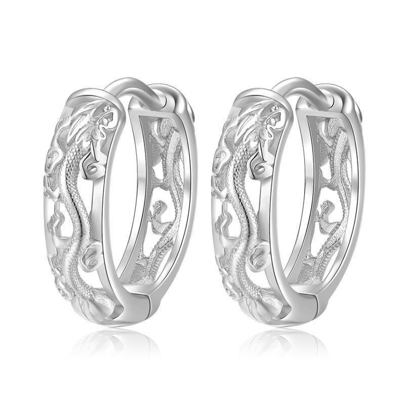 Bông Tai Hình Rồng Phong Cách Hip Hop Thời Trang Cho Nam