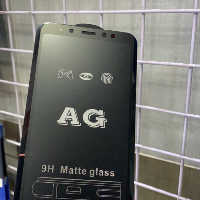 SAMSUNG A8 PLUS _Kính cường lực nhám chống vân tay hỗ trợ chơi game