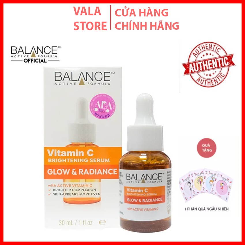 Tinh Chất Dưỡng Trắng Da, Giảm Thâm Mụn , Tàn Nhang Balance Active Formula Vitamin C Brightening Serum 30ml