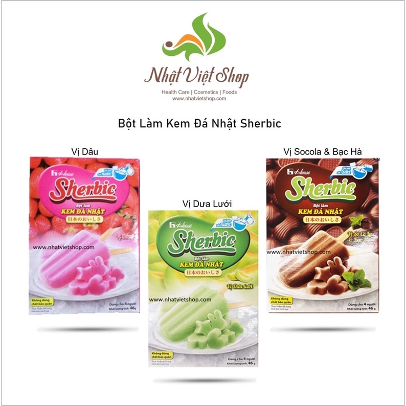 Bột làm kem đá Nhật Bản Shirbie - House Foods
