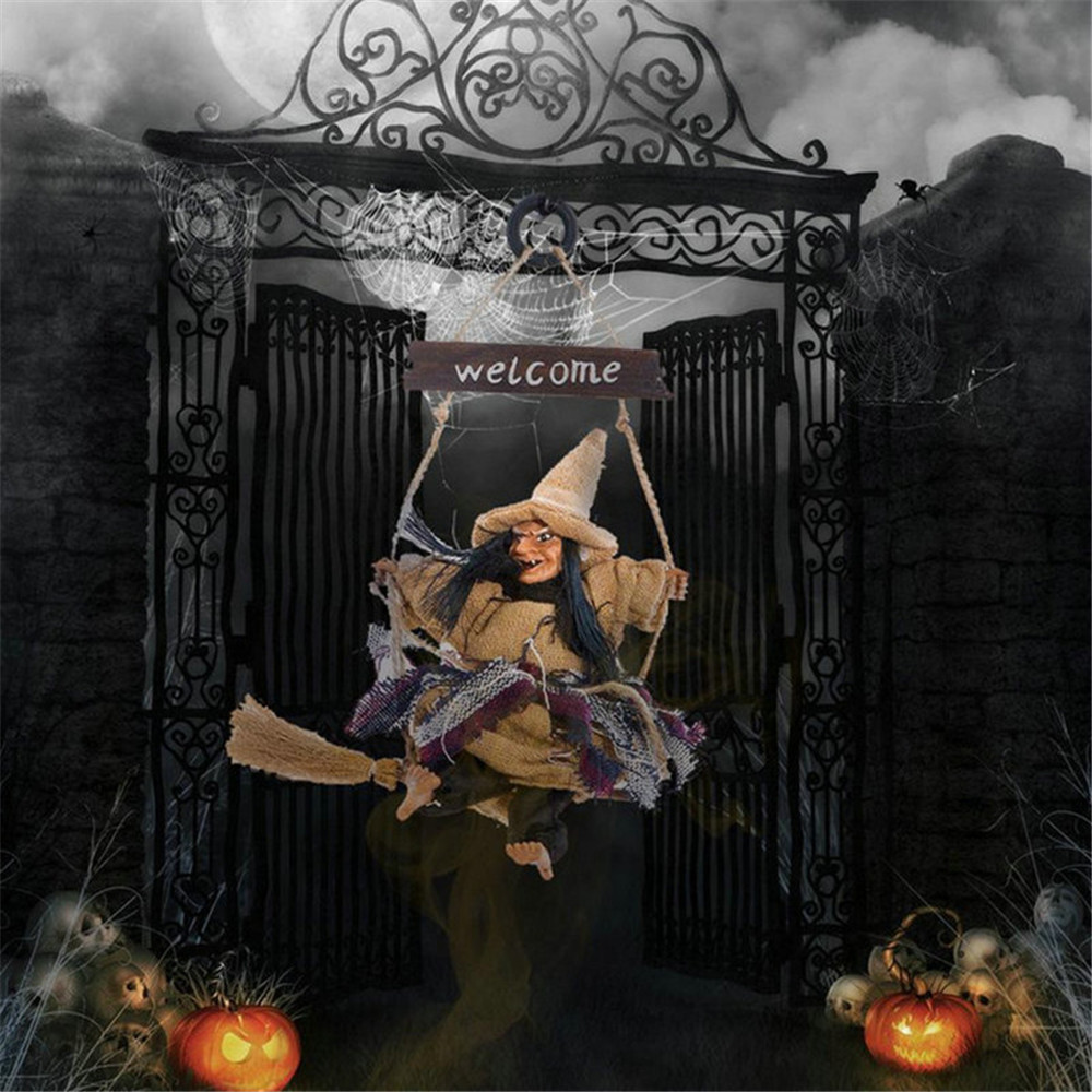 Mô Hình Búp Bê Phù Thủy Bằng Gỗ Nhiều Màu Sắc Độc Đáo Trang Trí Nhà Cửa/ Tiệc Halloween