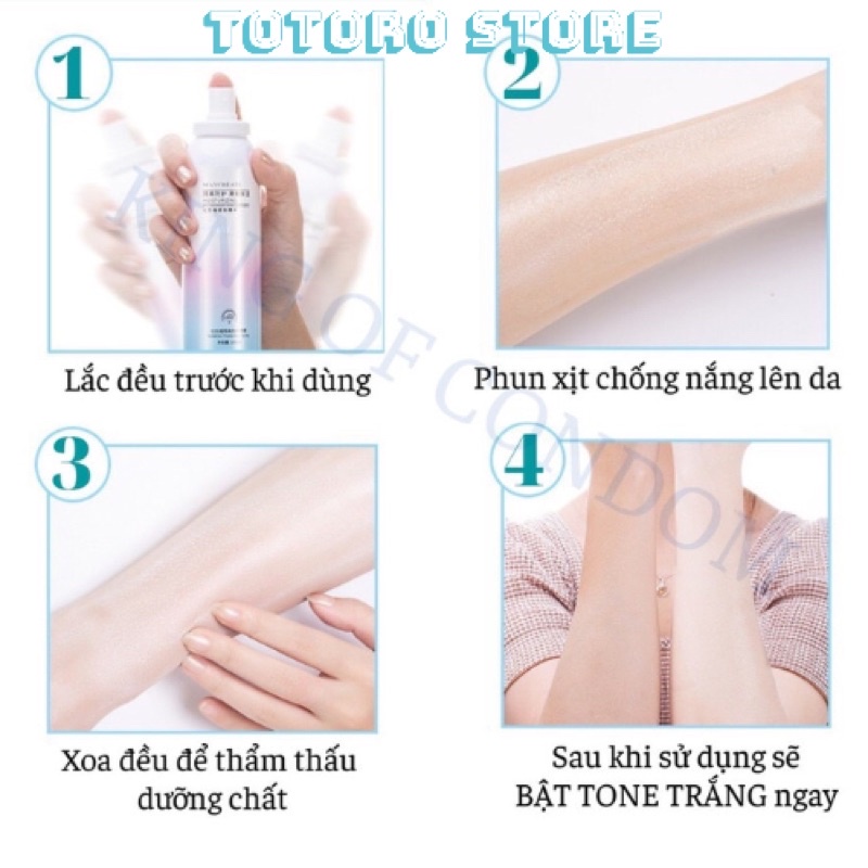 Xịt Chống Nắng Nâng Tone Maycreate Nội Đia Trung SPF30 150ml | BigBuy360 - bigbuy360.vn