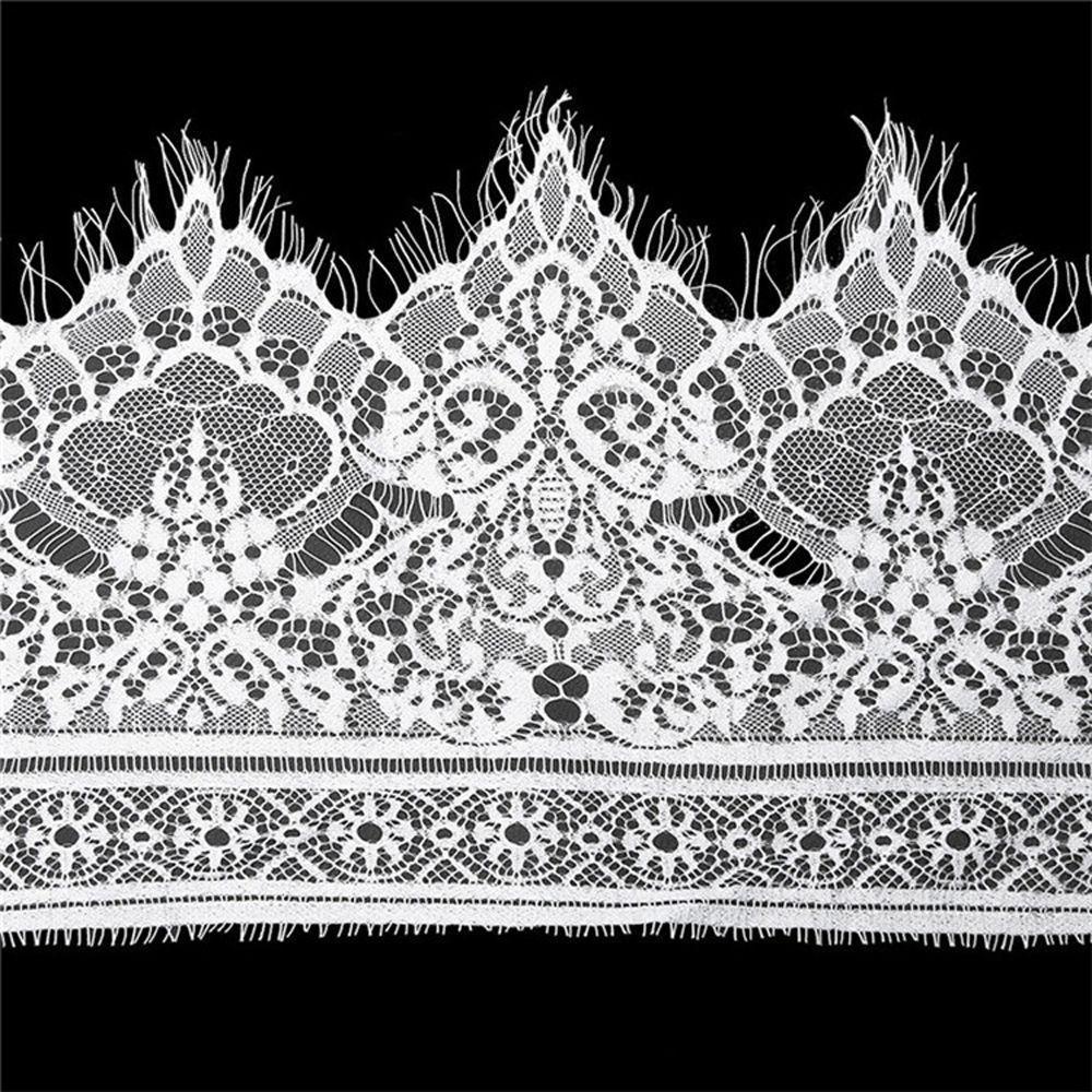 Daphs Cuộn Dây Ren Trắng Đen Dài 3 Yards Dùng Để Trang Trí Đầm