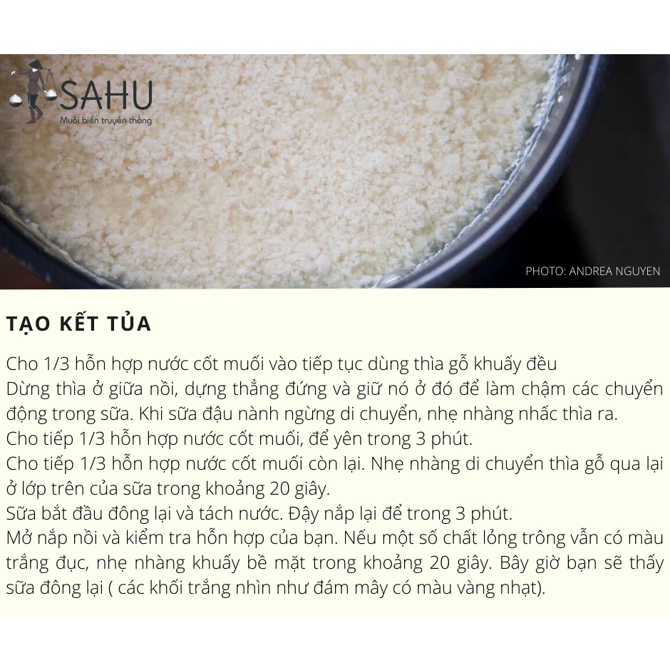 [Sahu] Nước Cốt Muối 500ML- Nước Cốt Muối Làm Đậu Phụ/ Tàu Hũ- Sahu Liquid Nigary [Xanh Suốt]