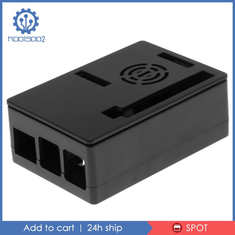 Hộp Đựng Ổ Cứng Màu Đen Koolsoo2 Kèm Lỗ Thoát Khí Cho Raspberry Pi 3b + / 3b / 2b