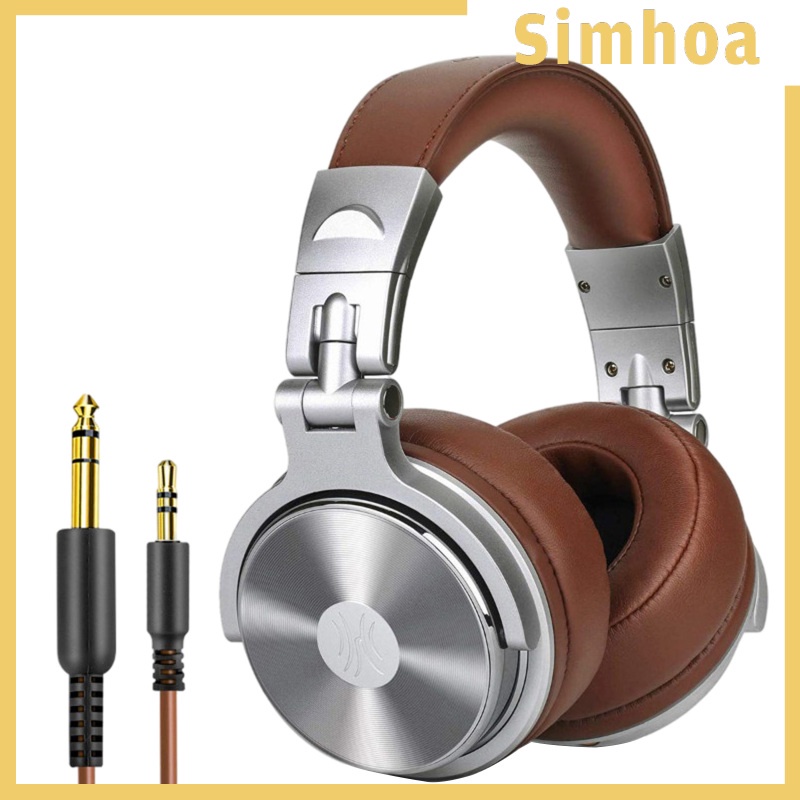 [SIMHOA] Pro-30 Over Ear Headphones Studio Monitor Mixing DJ Stereo Headsets w/Mic