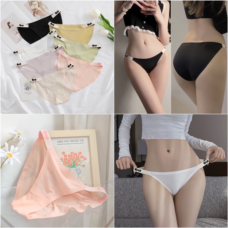 Quần Lót Nữ Softie ❤️Quần Lót Đúc Su Dây Nơ Hông Quyến Rũ cao cấp mềm mại 9027