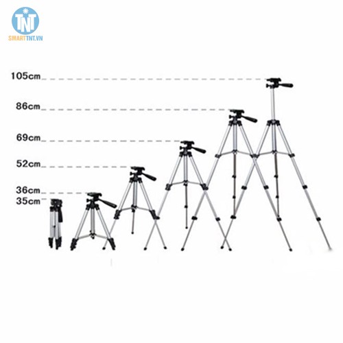 Giá đỡ chụp hình 3 chân Tripod TF-3110 TEFENG kèm kẹp đỡ điện thoại