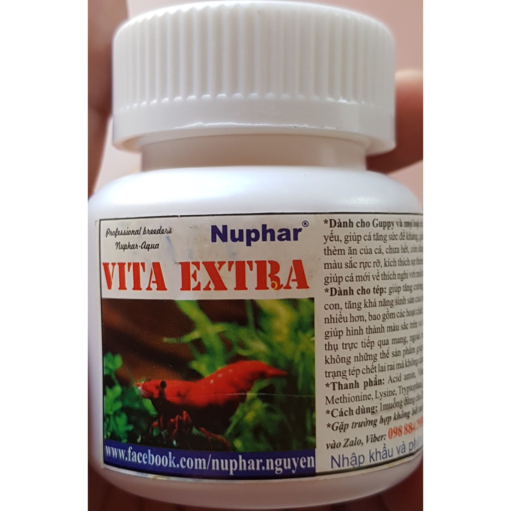 Nuphar Vita Extra - Tăng Cường Vitamin Cho Cá Tép