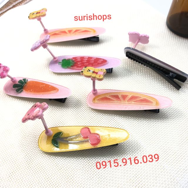 Kẹp tóc lò xo trái cây xinh xinh