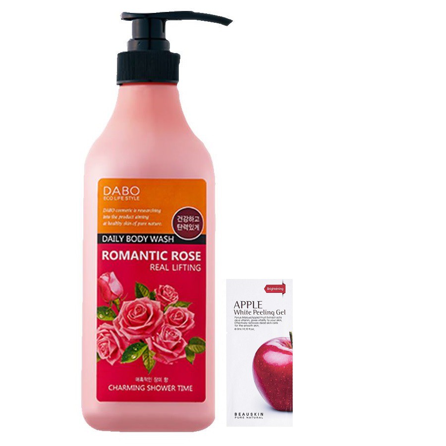 Sữa Tắm Hoa Hồng DABO ROMANTIC ROSE Hàn Quốc 750ml/Chai- Hàng chính hãng