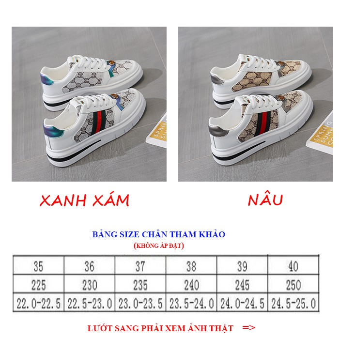 Giày Thể Thao Sneaker Nữ GD, Giày Nữ Thời Trang 2021 Mã G 132 | BigBuy360 - bigbuy360.vn