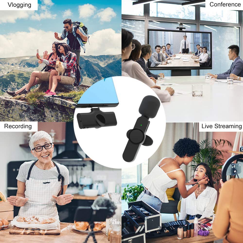 Micro Mini Không Dây Hỗ Trợ Quay Video / Ghi Âm Cho iPhone Android live 2023
