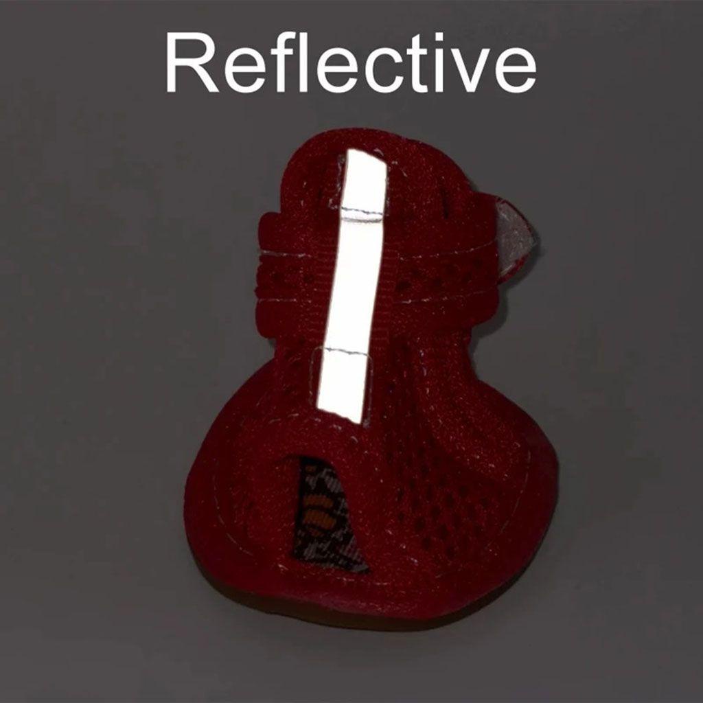 Elsworth Set 4 Chiếc Xăng đan Phản Quang Dễ Thương Xinh Xắn Dành Cho Thú Cưng