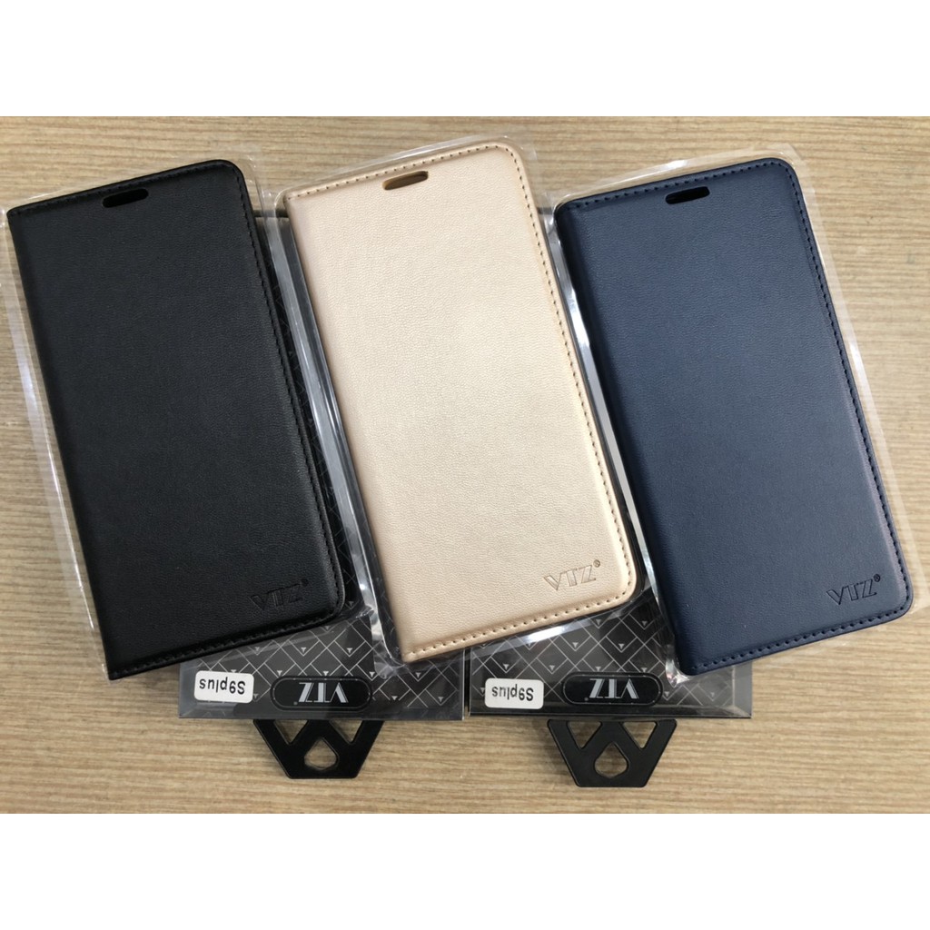 Bao da Samsung Galaxy S9 / s9 plus nắp gập may viền dạng ví sang trọng | BigBuy360 - bigbuy360.vn