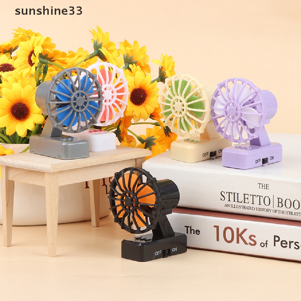 Quạt điện mini để bàn trang trí nhà búp bê tỉ lệ 1: 12