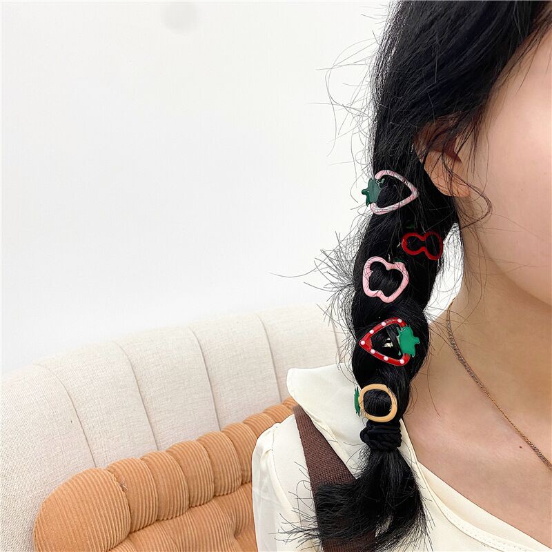Kẹp tóc nhiều hình dạng trái cây tùy chọn đáng yêu cho bé