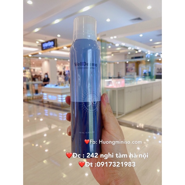 [ Chính hãng ] XỊT CHỐNG NẮNG MÁT LẠNH WELLDERMA HÀN QUỐC