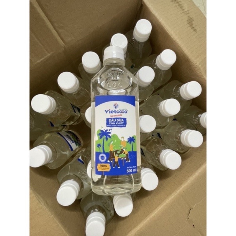 dầu dừa nguyên chấp  vietcoco 500 ml hàng như hình