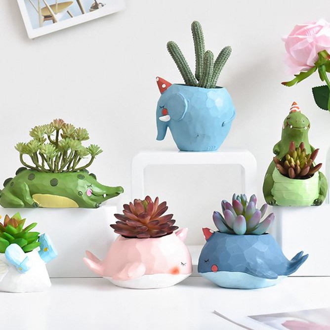 Chậu hoa hình con vật xinh xắn đáng yêu