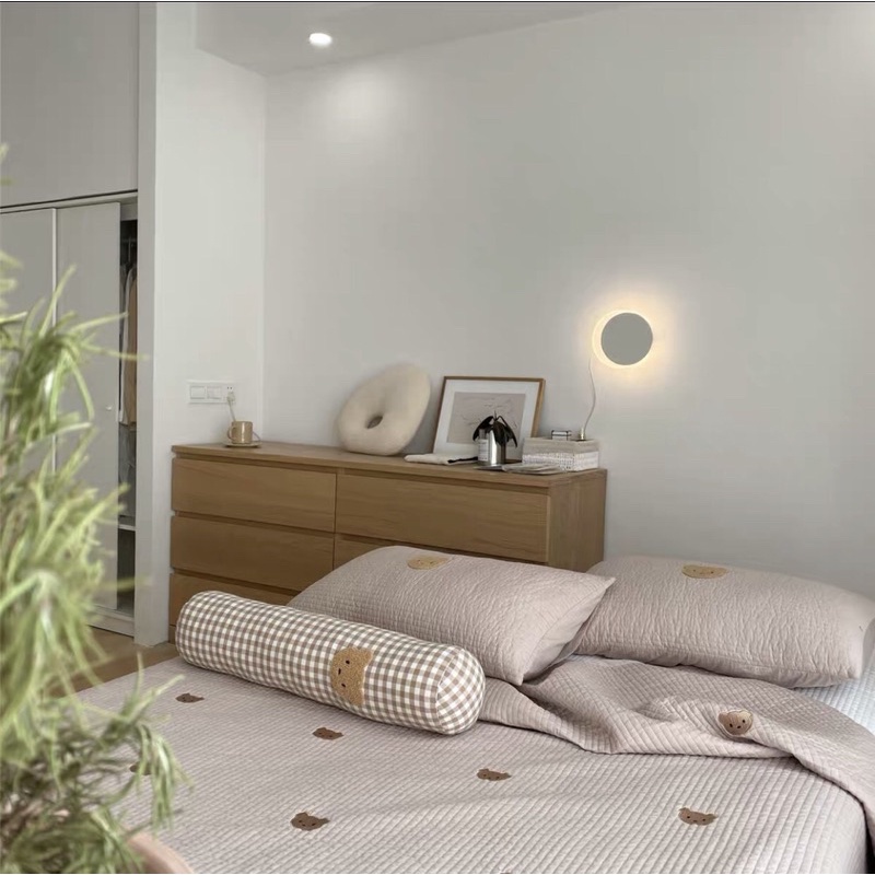 Ga gối chun trần Gấu Bear Cotton Linen cao cấp