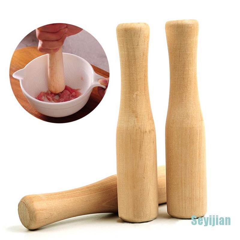 Dụng cụ giã tỏi bằng gỗ hữu cơ cho nhà bếp