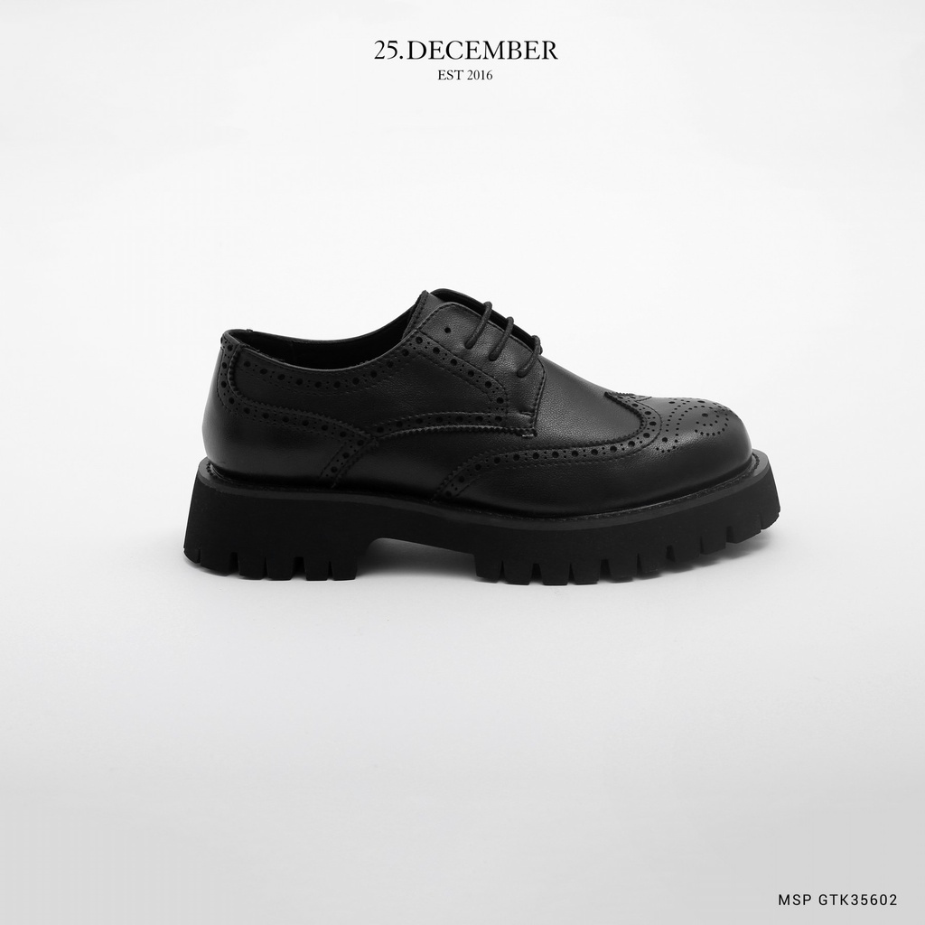 Giày da nam chất đẹp, đế giày tăng chiều cao - Thương hiệu 25.December mã GTK35602