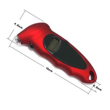 Máy đo áp suất điện tử lốp xe máy ô tô có đèn led dùng được ban đêm hiển thị 4 loại đơn vị đo lường