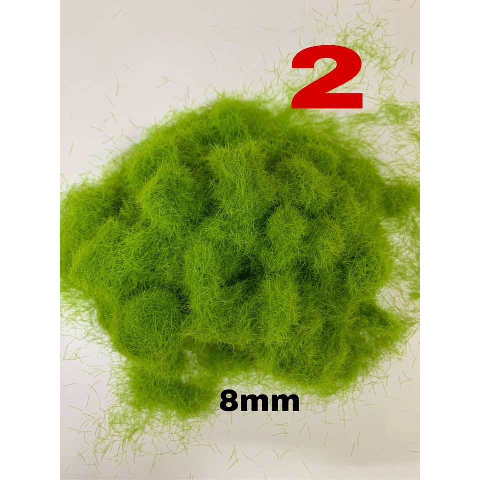 Bột Cỏ Sợi 8mm,10mm Nhiều Màu Làm Mô Hình Sa Bàn