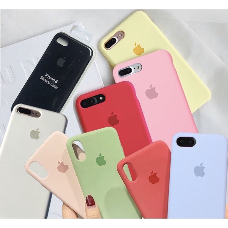 Ốp lưng iphone CHỐNG BẨN LOGO TÁO FULL VIỀN 5/5s/6/6plus/6s/6splus/7/7plus/8/8plus/x/xr/xs