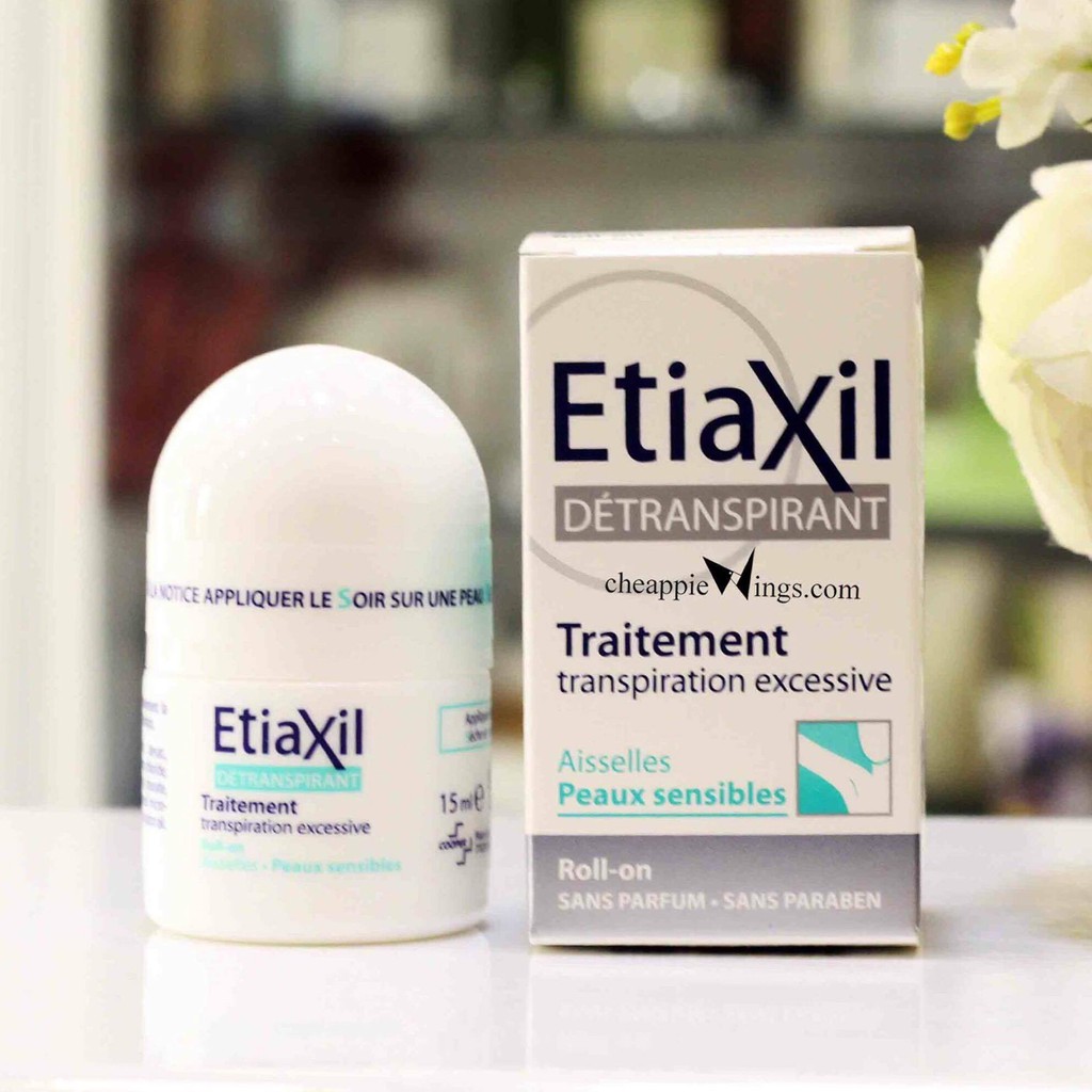 [Mã SKAMA8 giảm 8% đơn 300K] Lăn Khử Mùi EtiaXil Detranspirant Aisselles Peaux Sensibles 15ml