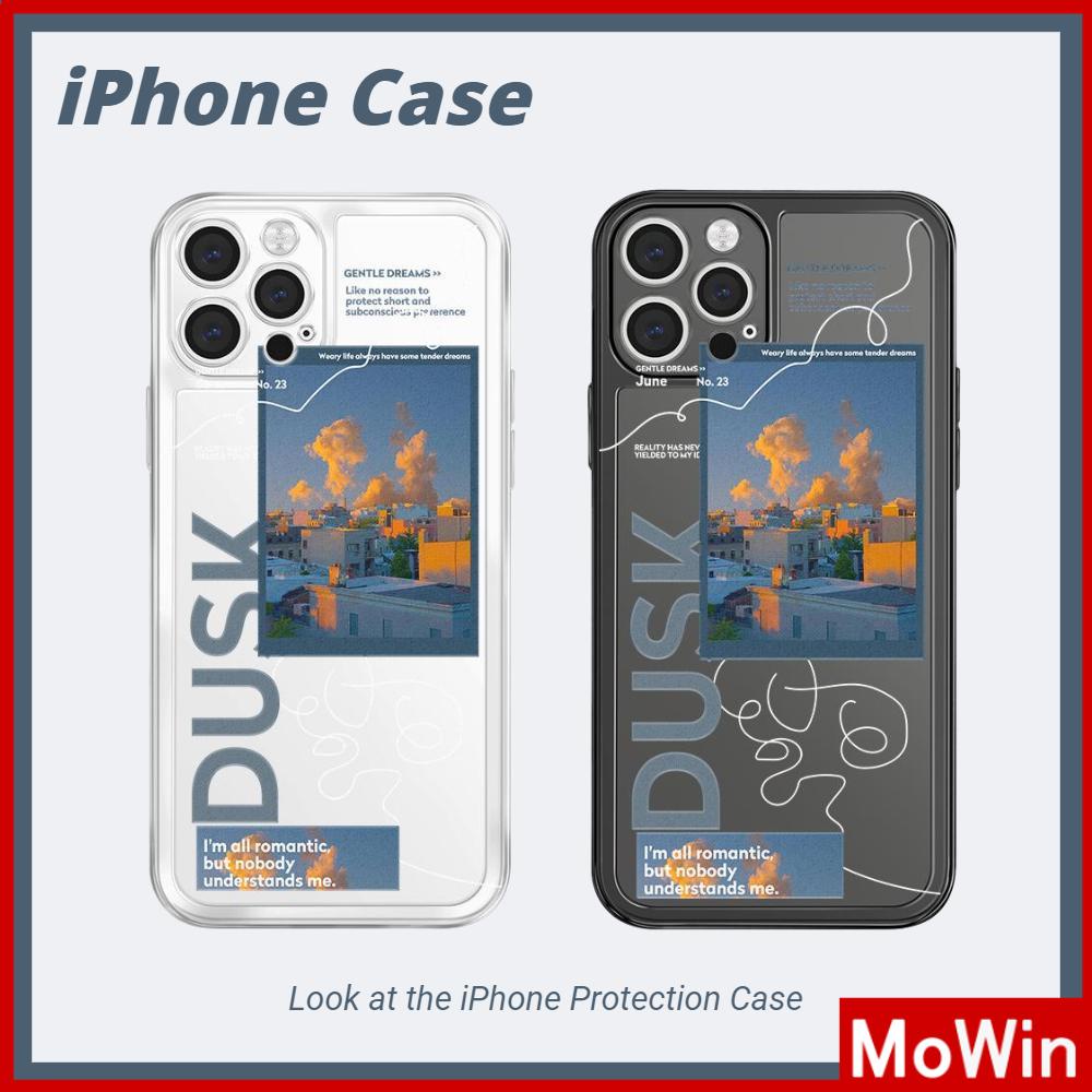 Ốp Điện Thoại Silicon Mềm Trong Suốt Viền Vuông Bảo Vệ Camera Chống Sốc Cho iPhone 13 Pro Max 12 Pro Max 11 7Plus