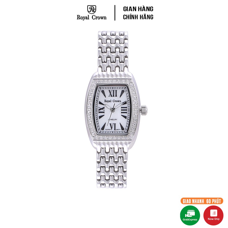 Đồng hồ nữ Chính Hãng Royal Crown 6304SS Dây thép