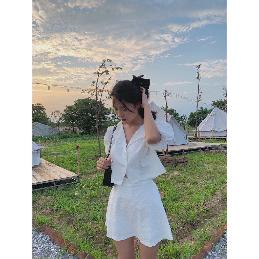 Set đồ áo tay bồng và chân váy SET70 1994closet | BigBuy360 - bigbuy360.vn