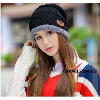 Mũ nón len nam nữ ấm áp thu đông Wool